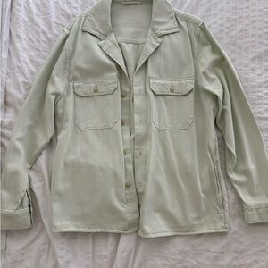 Zara Mint/Light Green Shirt Jacket